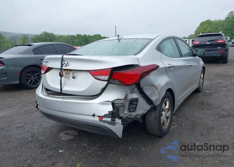 2015 Hyundai Elantra Se from USA, damaged, VIN KMHDH4AE8FU352848
